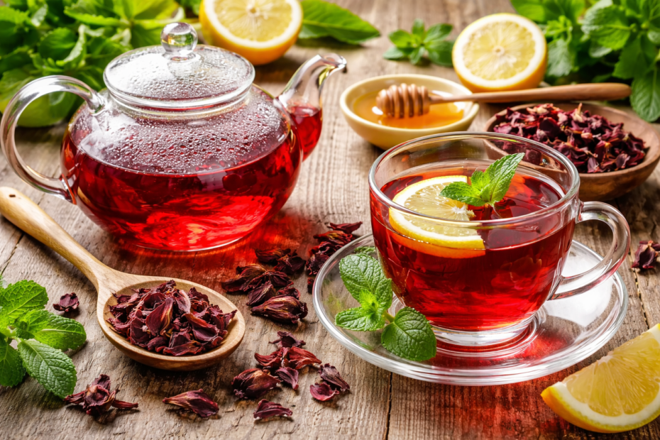 como fazer chá de hibisco