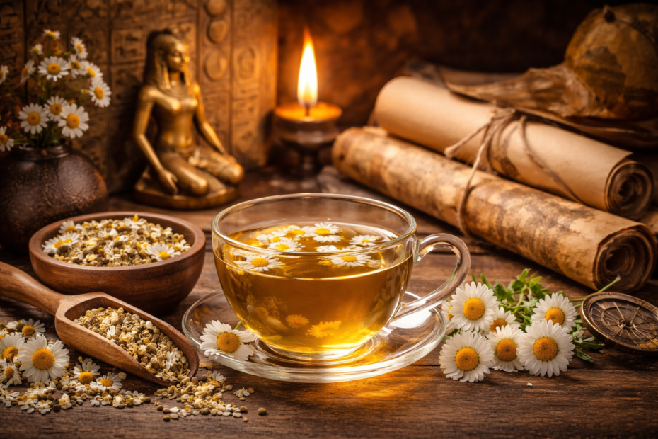 história do chá de camomila